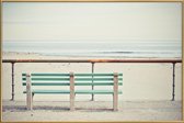 JUNIQE - Poster met kunststof lijst Front Row -40x60 /Bruin & Ivoor