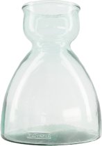 - vaas gerecycled glas ø27x34cm - transparent - 27x34x