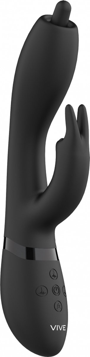 Goedkoopste VIVE by Shots - Nilo - Pinpoint Rotating G-spot Rabbit - Black