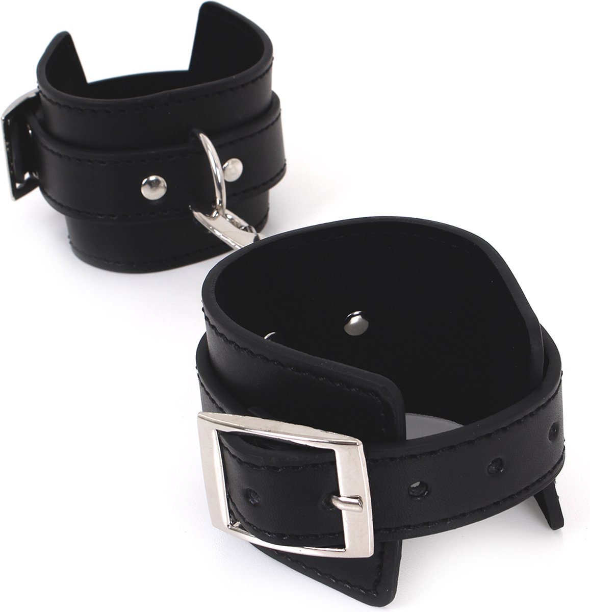 Goedkoopste Budget Wrist Cuffs with Double Hook | Kiotos Leather
