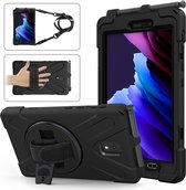 Heavy Duty Case - Samsung Galaxy Tab Active 3 Hoesje - Zwart