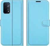 Book Case - Oppo A54 5G / A74 5G Hoesje - Lichtblauw