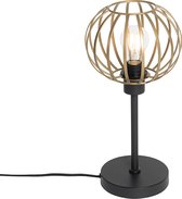 QAZQA johanna - Design Tafellamp - 1 lichts - H 400 mm - Goud/messing -  Woonkamer | Slaapkamer | Keuken