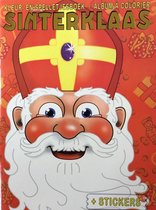 Wh Sinterklaas Kleur- En Stickerboek Junior A4 Rood