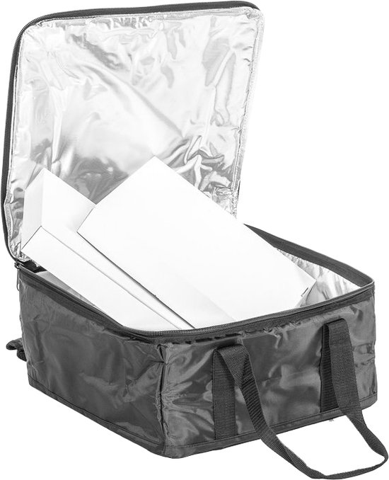 Geïsoleerde Bezorgtas Voor Warm Voedsel, Grote Afhaalzak, 53 X 30 X 28 Cm Geschikt Voor Pizza Restaurant En Picknick