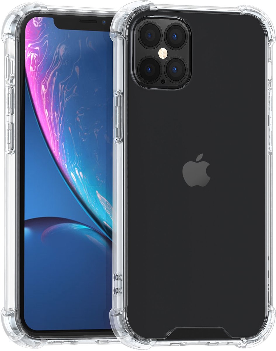 Apple iPhone 12 Pro Max Transparant Backcover hoesje - Ultradun- 8719273314340