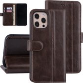 UNIQ Accessory iPhone 12 Pro Max Case hoesje - Donker Bruin - PU leather