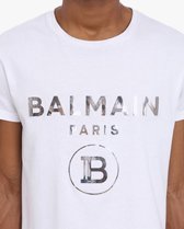 BALMAIN T-SHIRT ZILVER M