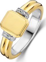 TI SENTO - Milano Ring 12240ZY - Zilveren dames ring - Maat 56