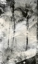 Fotobehang - Palm Trees Abstract 150x250cm - Vliesbehang