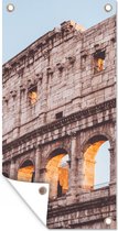 Wanddecoratie buiten Colosseum in Rome - 80x160 cm - Tuindoek - Buitenposter