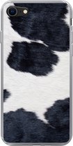 Coque iPhone 7 - Photo d'une peau de vache noire et blanche - Siliconen - Sinterklaas - Noël - Cadeaux - Cadeaux de chaussures