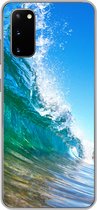 Geschikt voor Samsung Galaxy S20 hoesje - Een close-up van een golf die breekt voor de kust van Hawaii - Siliconen Telefoonhoesje
