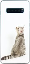 Geschikt voor Samsung Galaxy S10 Lite hoesje - Kat - Huisdieren - Vacht - Siliconen Telefoonhoesje