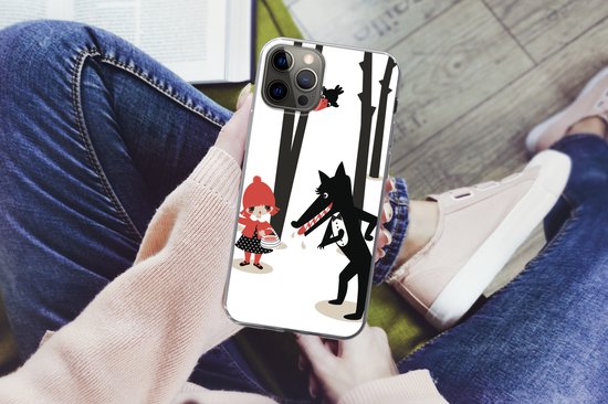 Coque iPhone 12 Pro Max - Petit Chaperon Rouge - Loup - Forêt - Siliconen