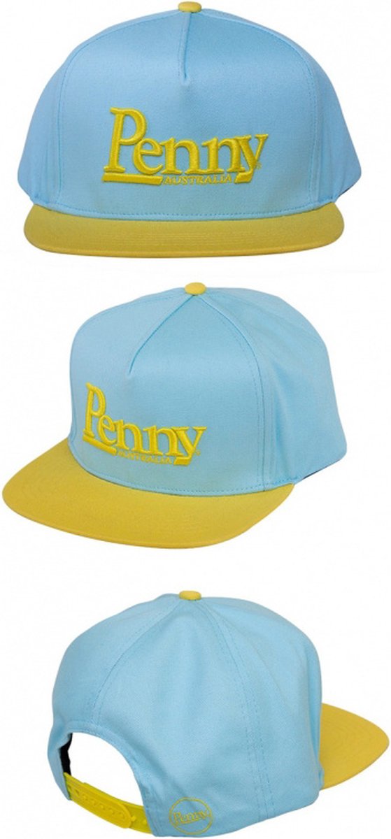 Penny Snapback Cap Blue Yellow