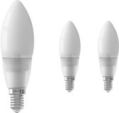 Voordeelpak 3x Calex Smart Kaars LED Lamp E14 4,5W 400lm 2200-4000K | Tuya Wifi - Afstembaar Wit.