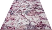 Vloerkleed bloemen Flower Symphony - roze/crème 160x230 cm