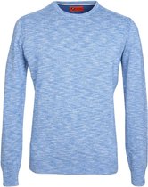 Suitable - Pullover Melange Blauw - Maat XXL - Modern-fit