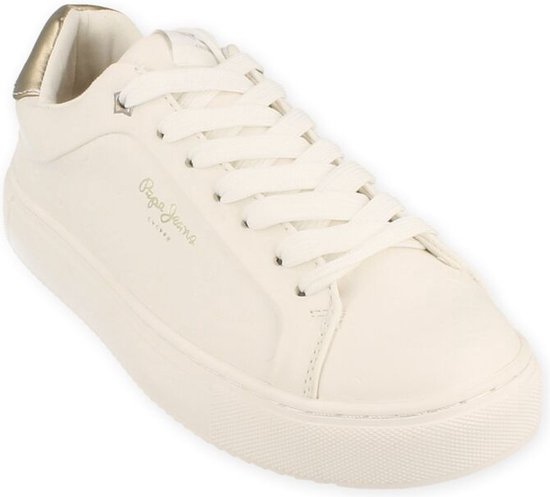 PEPE JEANS dames sneaker adams molly of white WIT 37 | bol.com