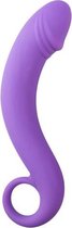 Siliconen prostaat dildo - paars