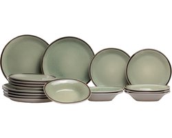 Cosy & Trendy Serviesset Fez Groen -18-Delig
