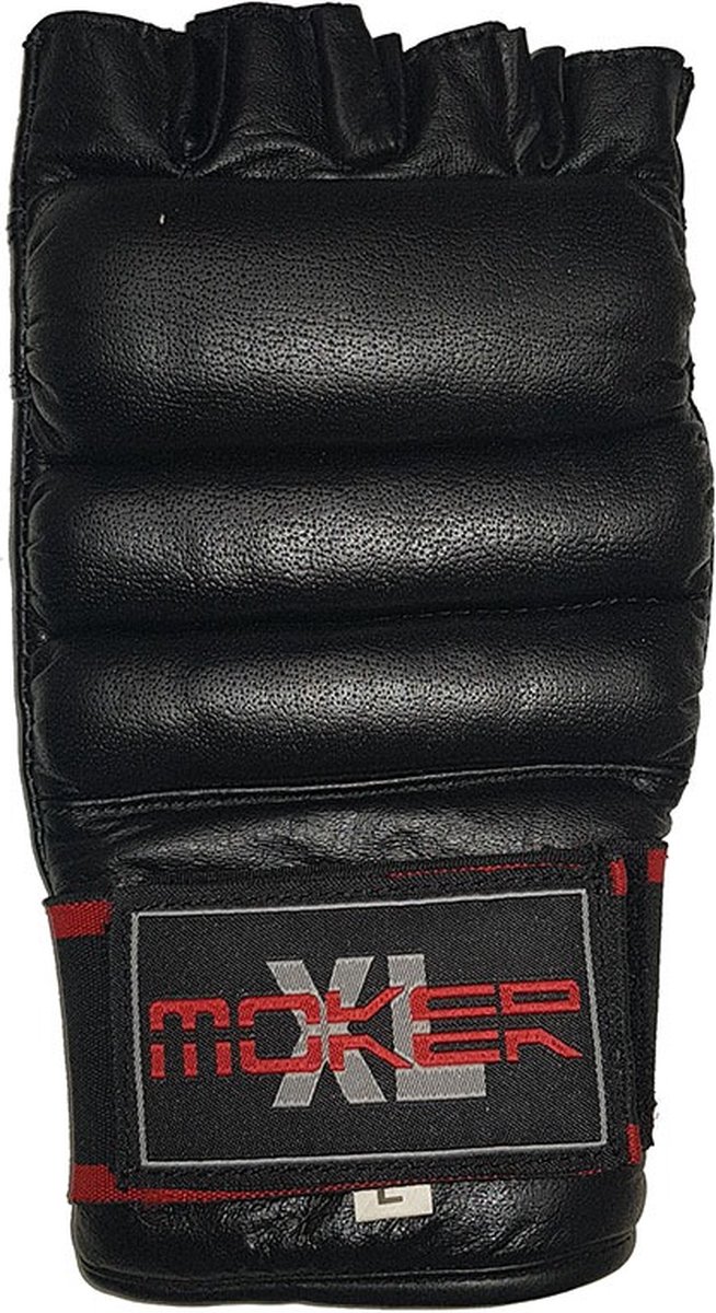 Moker MMA handschoenen Leer - Zwart - XL