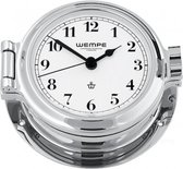 Wempe NAUTIC chromen Klok Ø120mm met Arabische cijfers