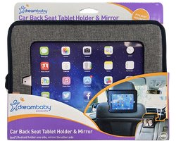 Dreambaby Tablethouder En Spiegel - Car Back Seat Organizer en Tablet Houder - Autospiegel voor Achterbank - Dubbelzijdig en Verstelbaar