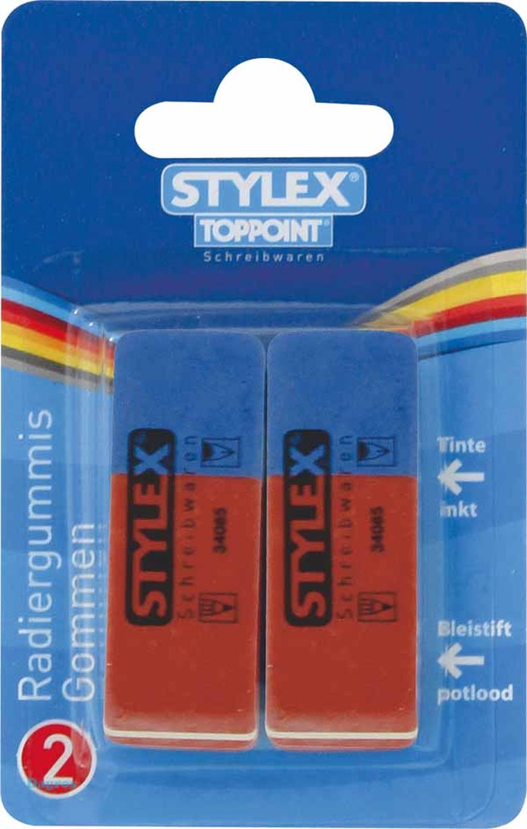 Gommetje voor Potlood en Inkt 2 Stuks