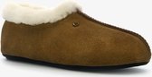 Hush Puppies gevoerde dames pantoffels - Bruin - Maat 40 - Sloffen - Echt leer