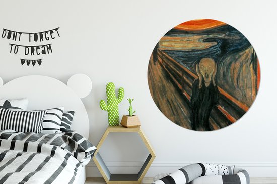 WallCircle - Wall Circle - Wall Circle Indoor - Le Cri - Edvard Munch - 150x150 cm - Décoration murale - Peintures Ronds