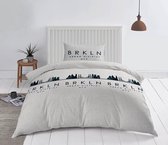 Cotton Rich Collection - Dekbedovertrek - Brooklyn - 140x200/220 - 1 Kussensloop van 60x70 cm - Grijs