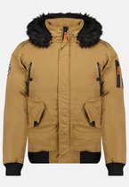 DEELUXE Korte parka met capuchon en bontSHARK Camel