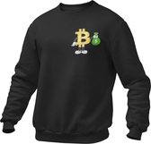 Crypto Kleding - Bitcoin MoneyBag #1 - Trader - Investing - Investeren - Aandelen - Trui/Sweater