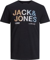 Jack & Jones T-shirt Jcopoky Tee Ss Crew Neck 12193005 Black/reg Mannen Maat - L