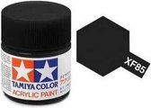Tamiya XF-85 Rubber Black - Matt - Acryl - 10ml Verf potje