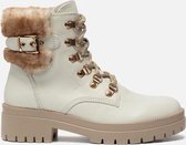 Linea Zeta Olga veterboots beige - Maat 36