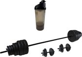 Tunturi - Fitness Set - Vinyl Barbell/Dumbbell Set 50Kg  - Shakebeker