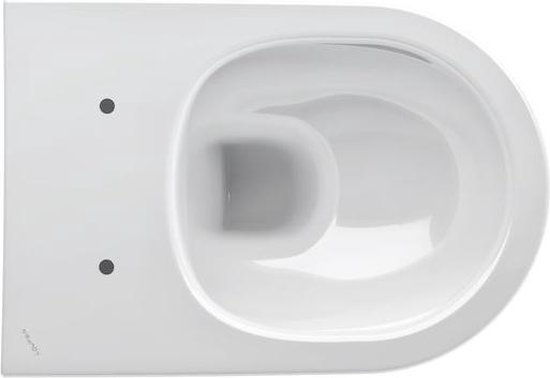 WC suspendu, 530x360 mm, Rimless, avec LCC, blanc