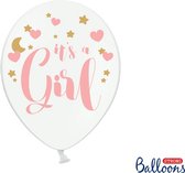 Ballonnen 'It's a Girl' - 5 stuks