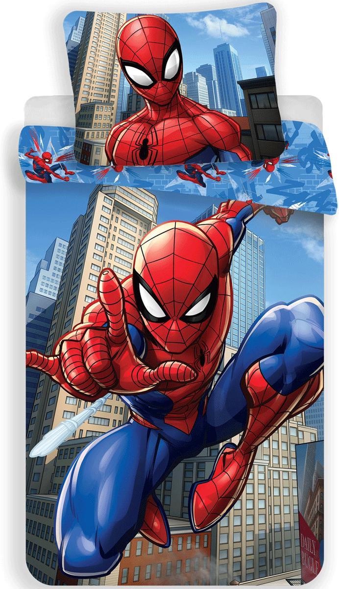 Spiderman dekbedovertrek 140x200cm - 100% katoen - Spider-Man