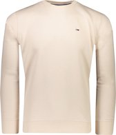 Tommy Hilfiger Sweater Beige Beige Oversized - Maat M - Heren - Herfst/Winter Collectie - Katoen;Polyester