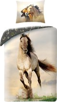 Animal Pictures Dekbedovertrek Paard Galop - Eenpersoons - 140 x 200 cm - Katoen