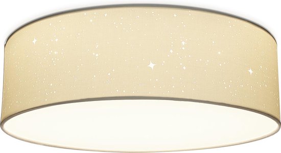 Navaris plafondlamp rond met sterreneffect - LED lamp met warm wit licht -  Ronde... | bol.com