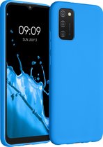 kwmobile telefoonhoesje voor Samsung Galaxy A02s - Hoesje voor smartphone - Back cover in stralend blauw