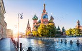 Sint-Basiliuskathedraal op het Rode Plein in Moskou - Foto op Forex - 120 x 80 cm