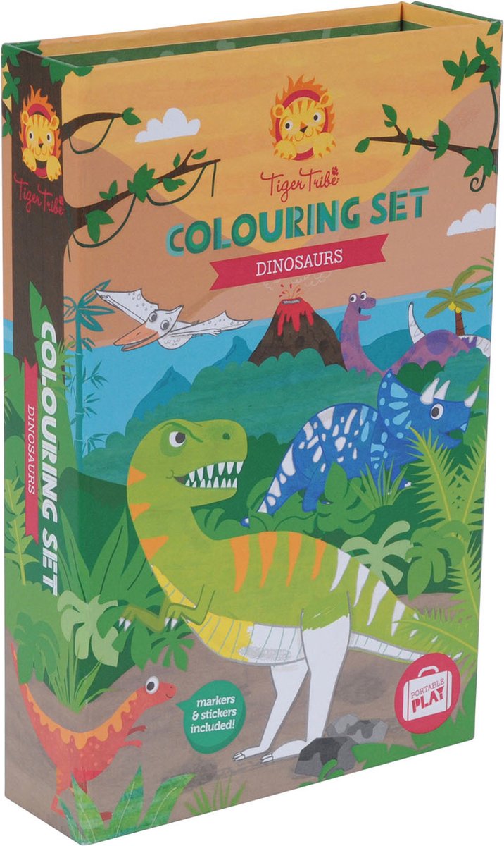 Tiger Tribe | Kleurset Dino