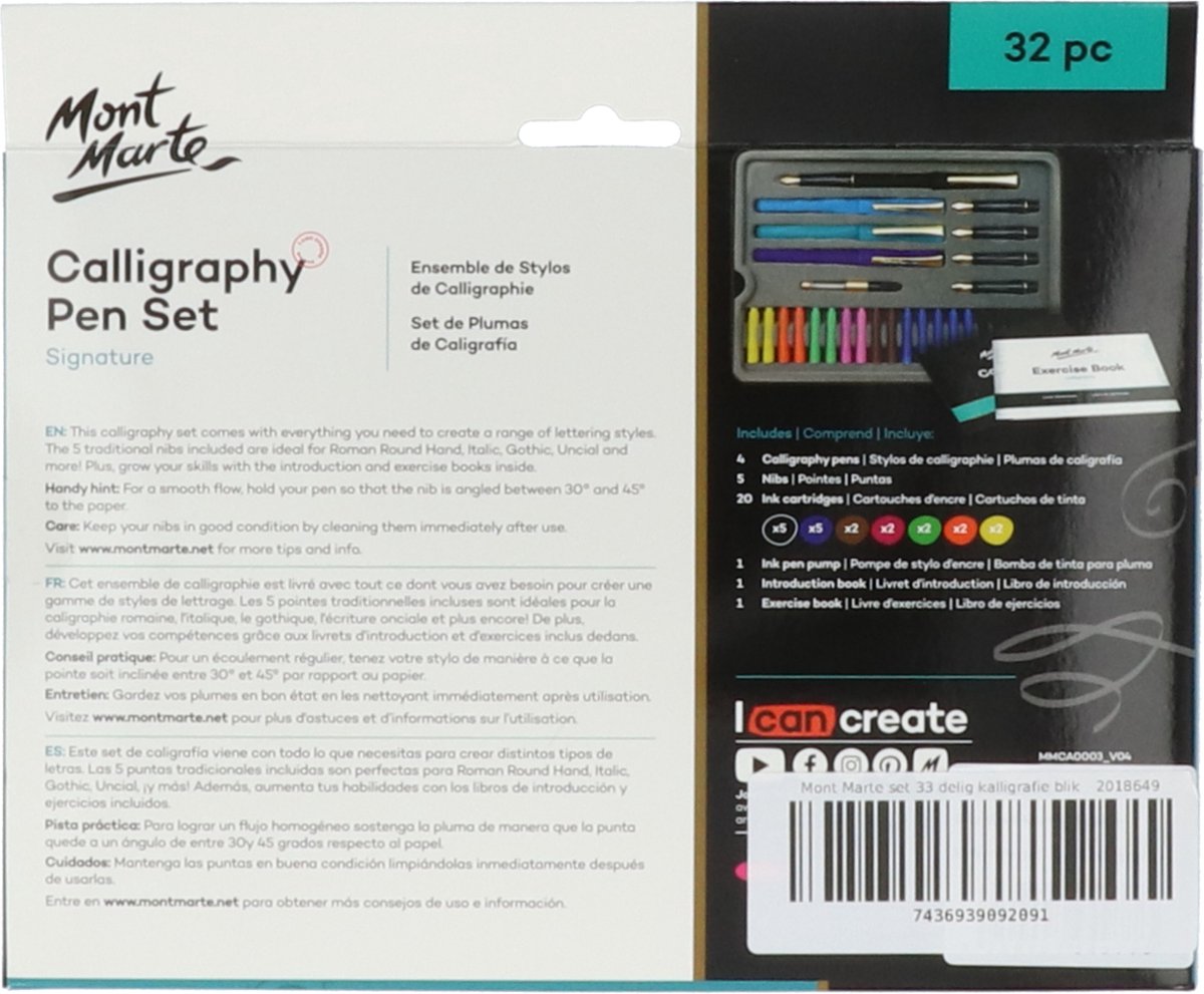 Mont Marte Hand Lettering Kit Signature 26pc – Mont Marte Global