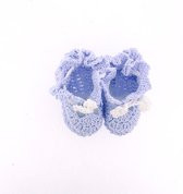 1638-11441  Babyartikel Schuhe blauw8 cm